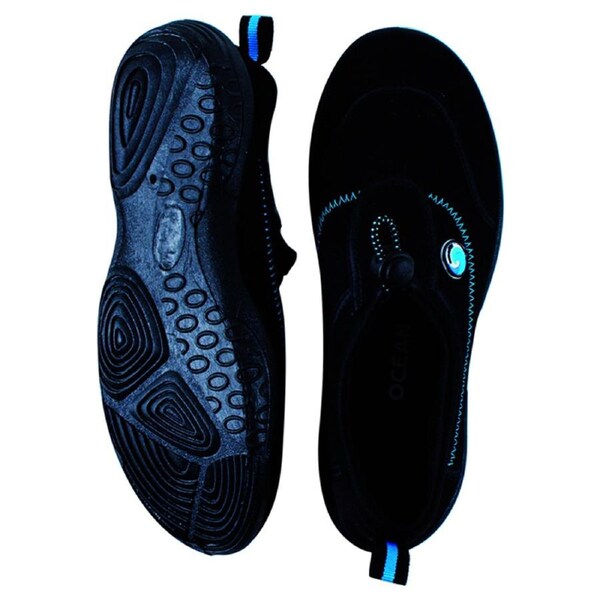 Oz Ocean Meelup Aqua Shoes Beach/Pool Outdoor Water Slip-On Adult Size 13 Black