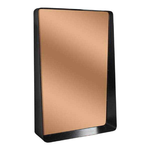 Maine & Crawford 49cm Shelf Mirror Rectangle Vanity Home/Bedroom Display Black