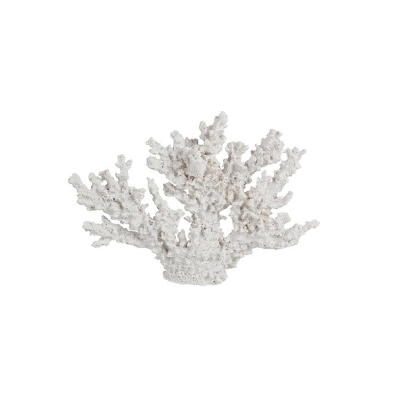 Maine & Crawford 7 Seas Resin 31cm Coral Ornament Sculpture Home Decor White