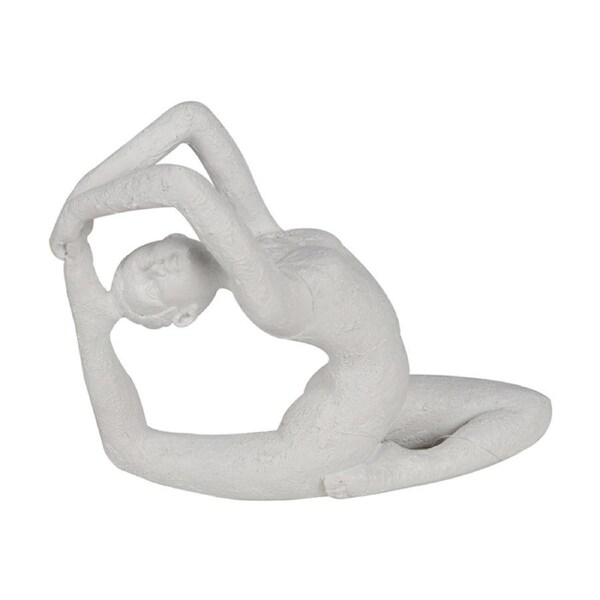 Maine & Crawford Yogi 18x16cm Resin Ornament Sculpture Home Tabletop Decor White