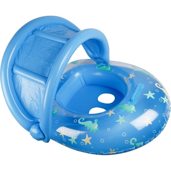 Airtime Sealife 90cm Canopy Float Pool/Beach Inflatable Raft Baby/Toddler Blue
