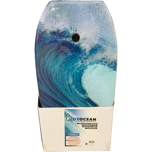 Oz Ocean Eps 82x48cm Bodyboard w/ Strap Beach Floater Kick Swim Board Assorted
