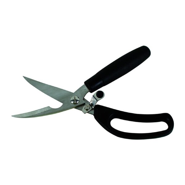 Fishteck 24cm Stainless Steel Bait Scissors Fishing Line Cutting Shears Black