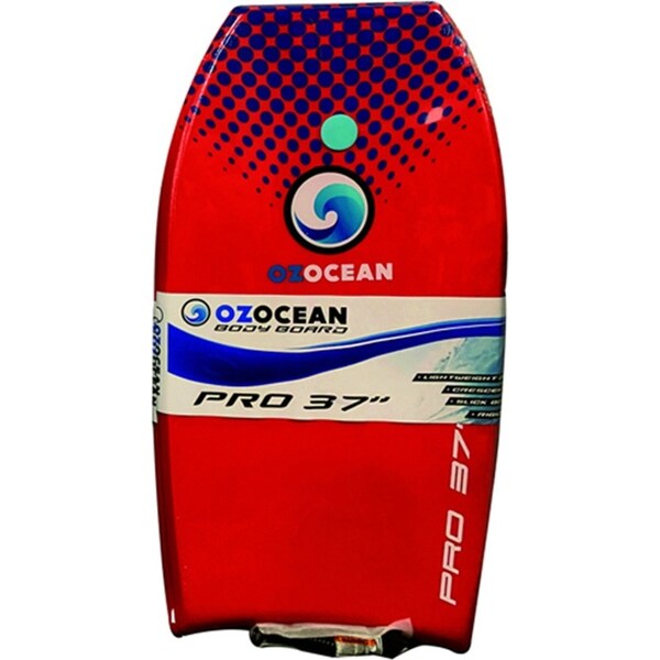 Oz Ocean Pro 102x52cm Eva Bodyboard w/ Strap Beach Kick Board Floater Assorted