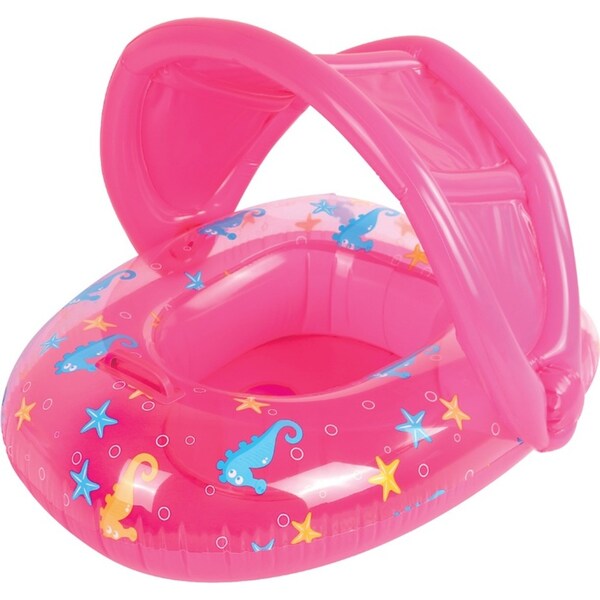 Airtime Sealife 90cm Canopy Float Pool/Beach Inflatable Raft Baby/Toddler Pink