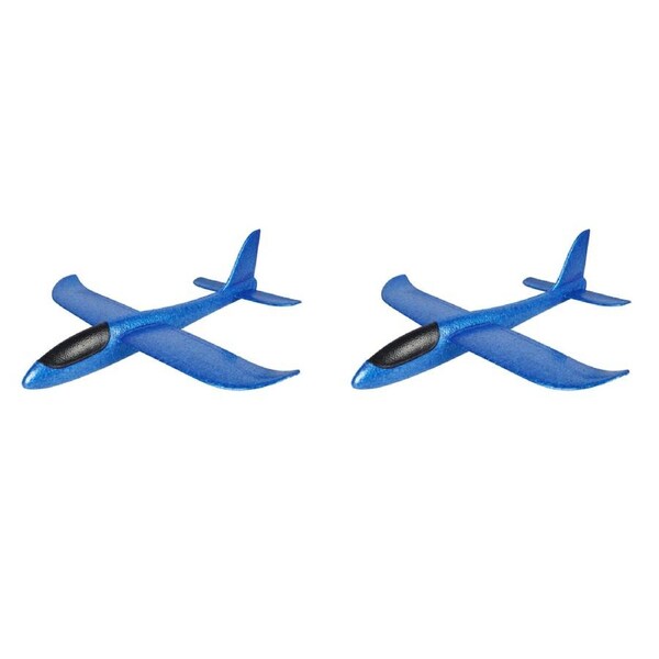 2x Toylife 36x35cm Fly 75m Sky Glider Sling Shot Toy Outdoor Play Kids 3y+ Blue