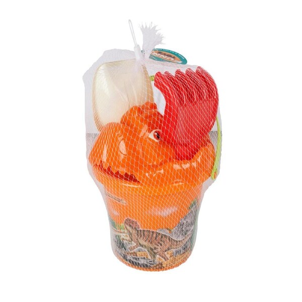 6pc Toylife 24cm Dinasour Beach Bucket & Sifter Kids/Children Fun Outdoor Toy