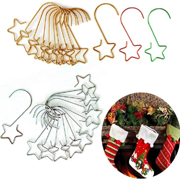80 Pack Christmas Wreath Hooks for Christmas Tree Hanging Pendant Ornament Hooks