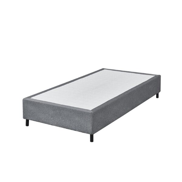 Glebe Ensemble Base King Single Upholstered Platform Bed with Square Tufting Grey