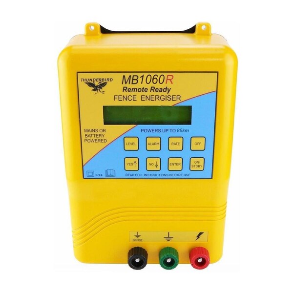 Thunderbird 85km Mains / Battery Electric Fence Energiser - MB-1060R