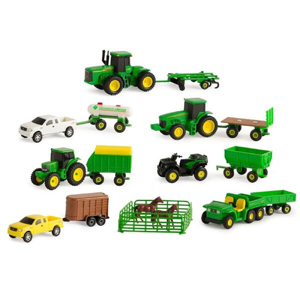 John Deere Vehicle Farm Playset - 20 Piece Set 5y+