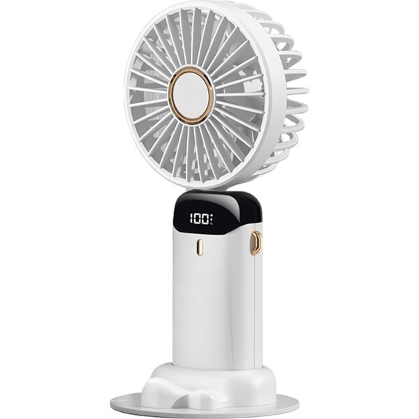 Koolmaxx 3 in 1 Rechargable Portable Ultra Adjustable Indoor/Outdoor Fan White