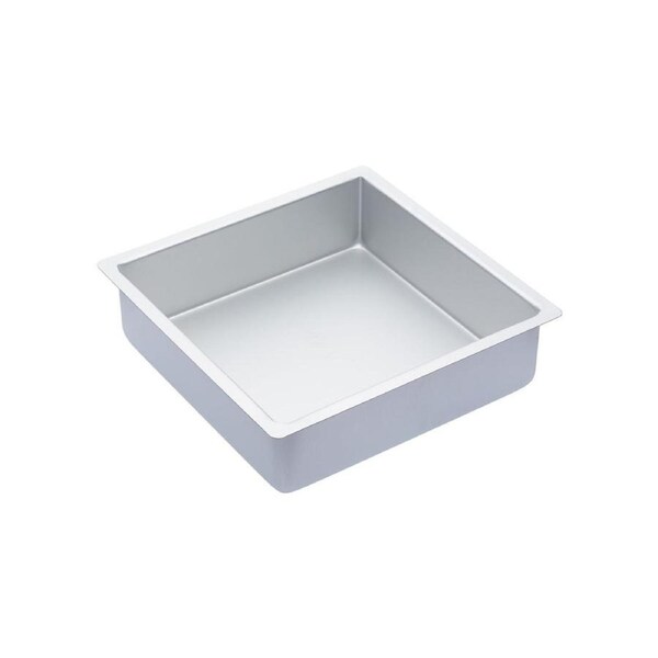 Mastercraft Anodised 25cm Square Deep Cake Pan Non-Stick Baking Tray Silver