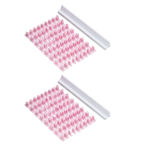 2x 73pc Mastercraft Plastic Numbers/Alphabet Message Maker Set Baking Tools