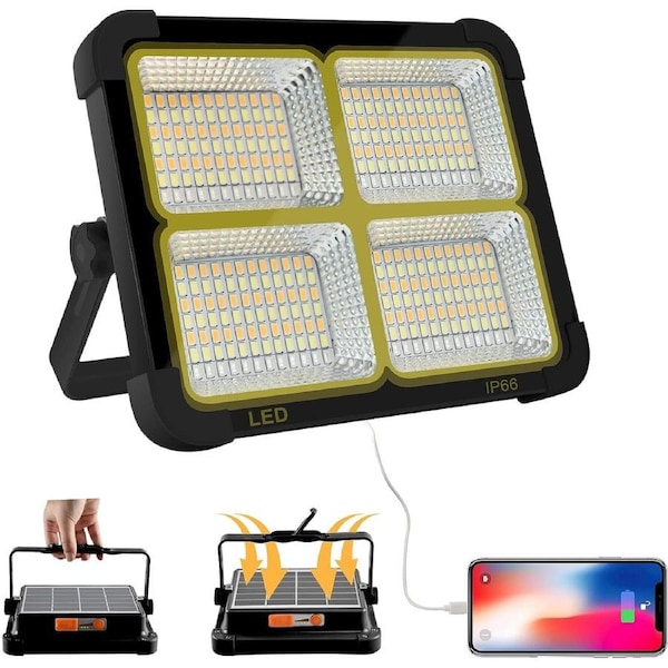 LED Work Light Battery 100W Solar Panel 16500mAh