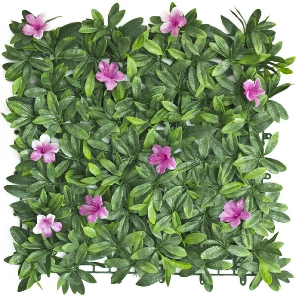 50x50 cm Pink Petal Hedge Tile Fake Green Wall