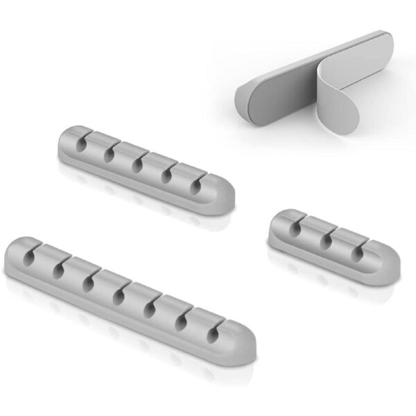 Cable Clips Cord Management Organizer Gray
