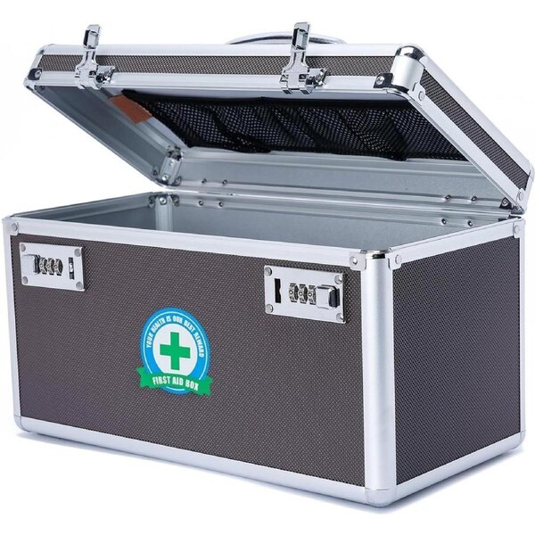 Lockable Medication Box Storage Case Childproof