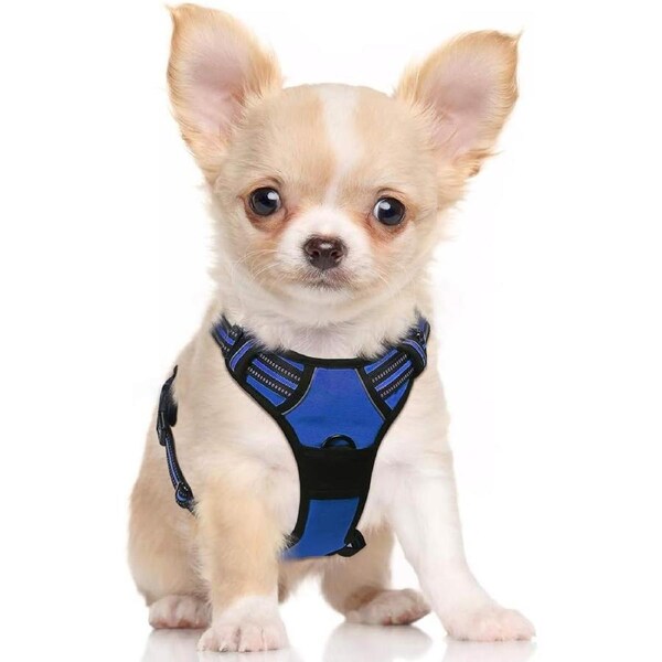 Dog Harness No Pull Pet Harness Navy Blue S