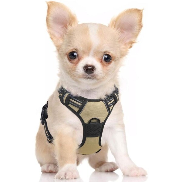 Dog Harness No Pull Pet Harness SML Beige