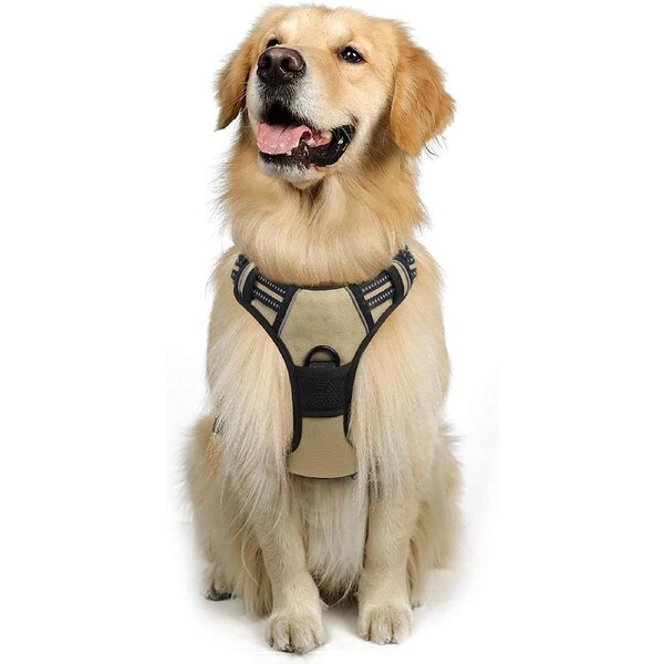 Dog Harness No Pull Pet Harness L Beige