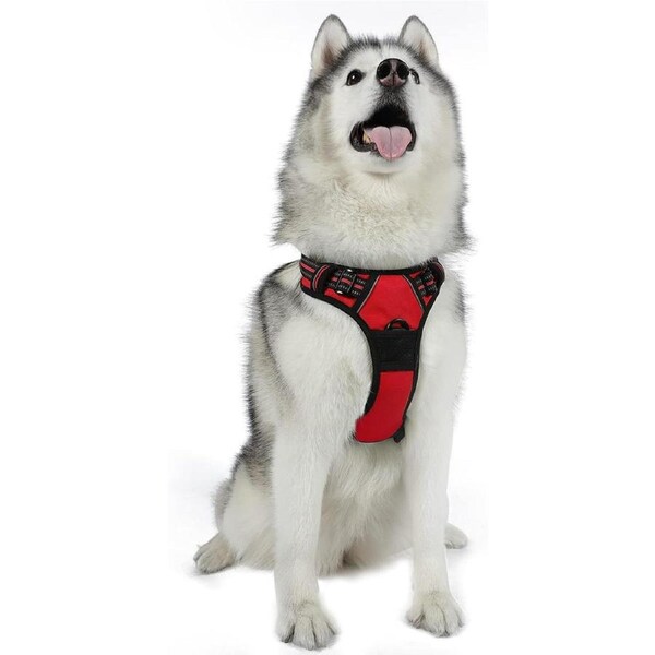 Dog Harness No Pull Pet Vest XL Red