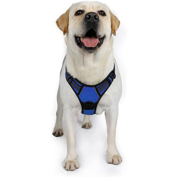 Dog Harness No Pull Pet Harness Navy Blue XL