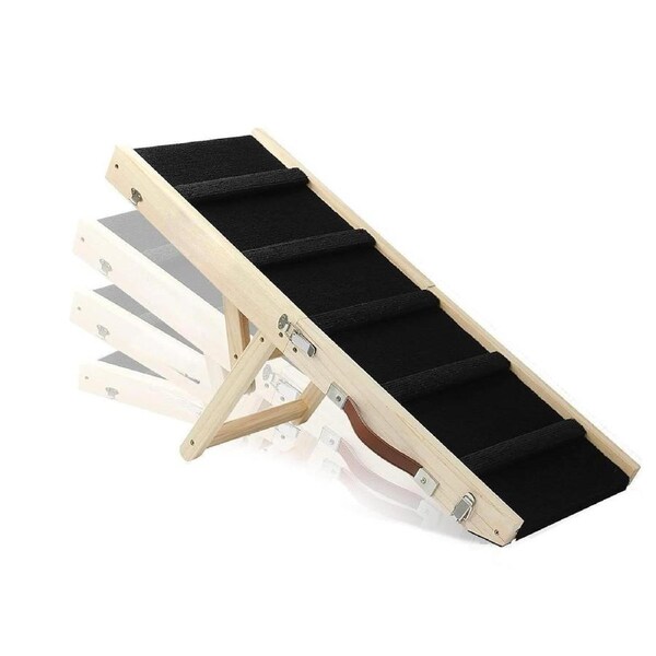 Dog Ramp Portable Folding 80cm Long Pet Ramp, Black