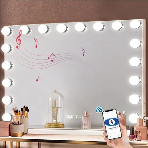 Smart Vanity Mirror with Lights and Speaker