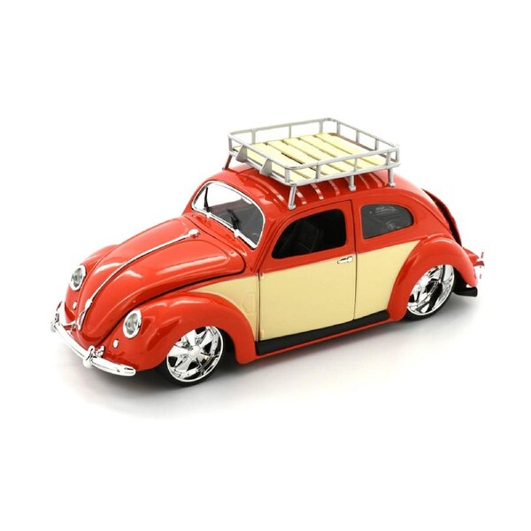 Maisto Licensed 1:18 Scale Classics Volkwagen Beetle 1956 Diecast Model Car Red