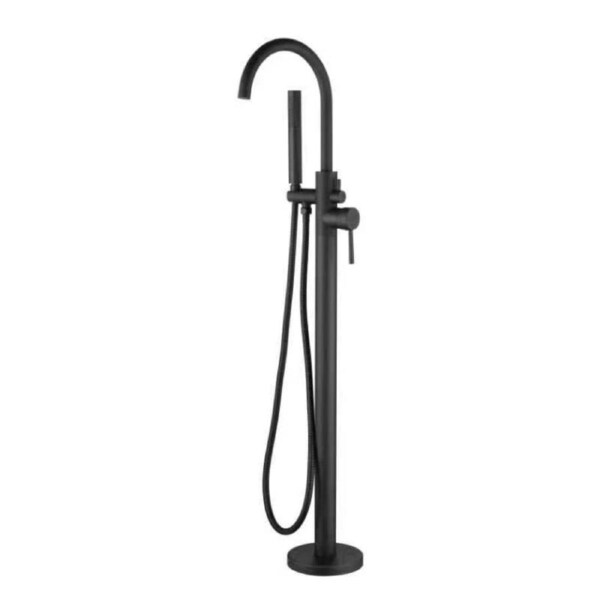 Otus Free Standing Bath Mixer with Hand Shower Matte Black