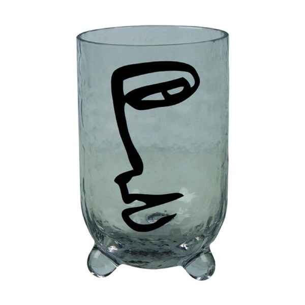 Maine & Crawford Del Sol 42cm Hand Blown Glass Picasso Vase Home Decor Clear