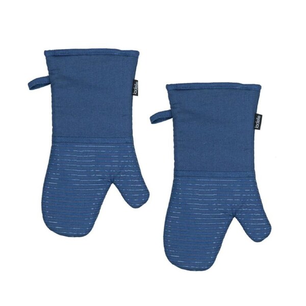 Ladelle Lennox Marine Set of 2 Oven Mitts 18 x 33 cm