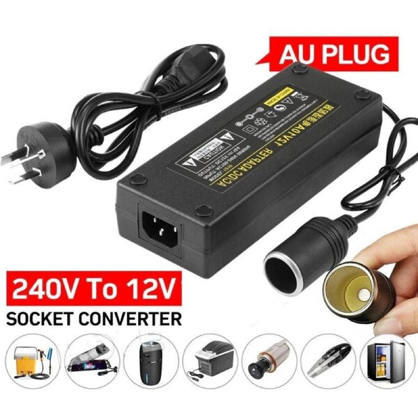 Power Supply Converter Adapter AC 240V to 12V Car Cigarette lighter Transformer