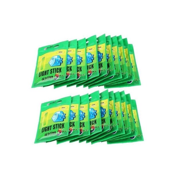 Fluorescent Glow Stick For Fishing Rod - 10 Pack