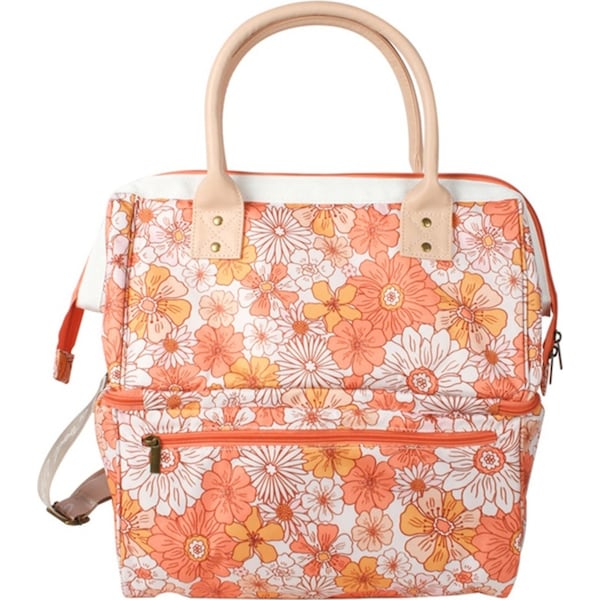 Good Vibes Hippie Daisies 40cm Insulated Picnic Cooler Bag Travel Food Storage