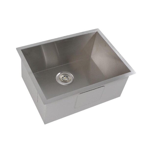 Work Play Leasure Stainless Steel 60x45cm Under/Top Mount Kitchen Sink Silver