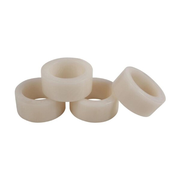 4pc Maine & Crawford Ophelia 6cm Resin Napkin Ring Kitchen Table Organiser Brown