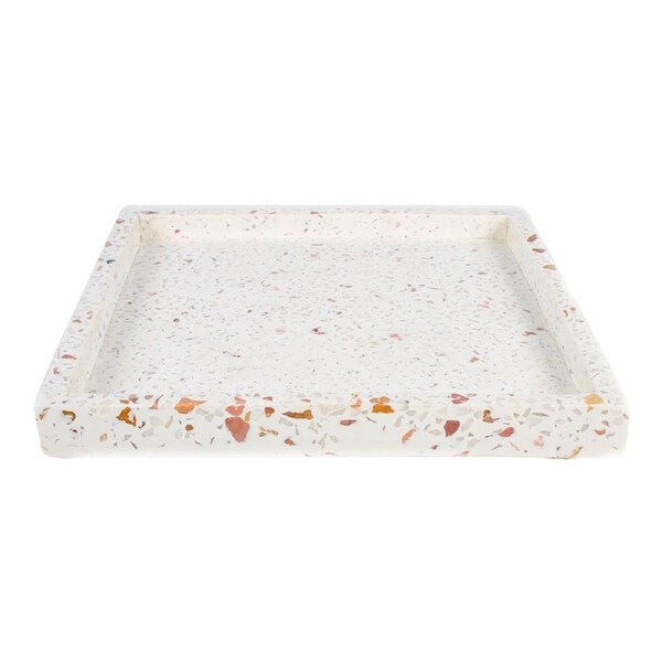 Maine & Crawford Luca 20cm Terrazzo Serving Board Square Kitchen Tray/Platter