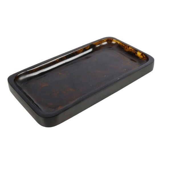 Maine & Crawford Atlas Tobacco 28x14cm Resin Tray Serving Rectangle Brown/White