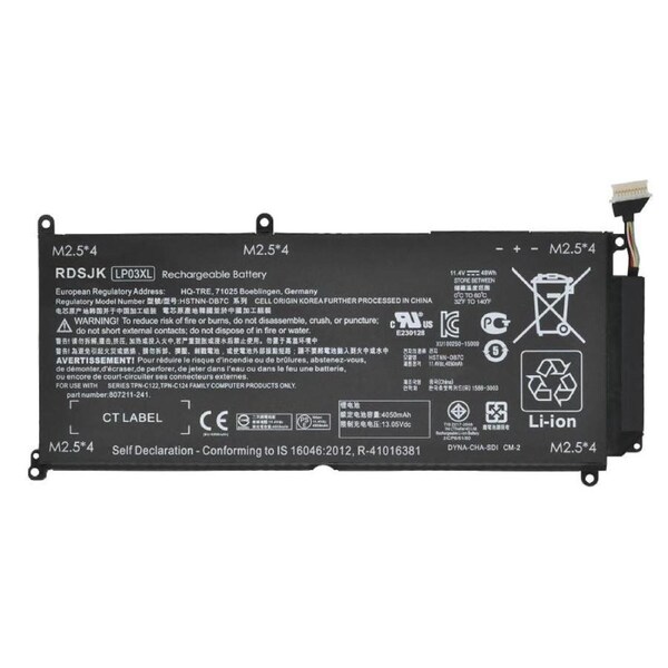 Battery for HP ENVY 15-AE020TX 15-AE015TX 15-ae021TX 807417-005 LP03XL LP03