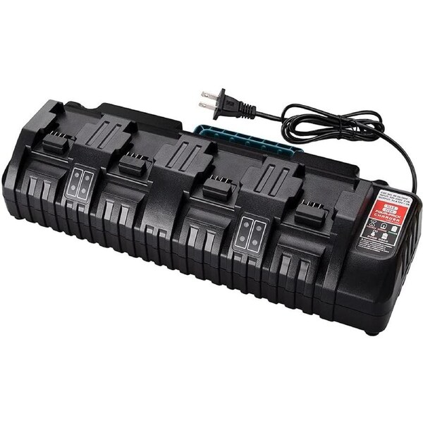 Milwaukee M18 Compatible Rapid Battery Charger with 4 Ports