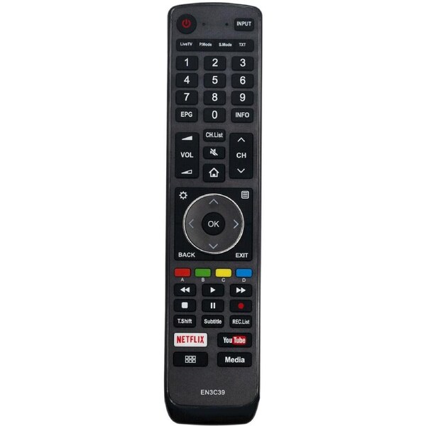 EN3C39 For HiSense TV Remote Control for 50P7 55N7 55P7 65N7 65N8 65N9 65P7