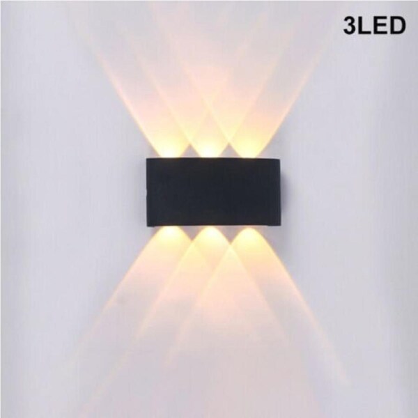 Stylish LED Wall Light Waterproof Indoor Outdoor Stair Corridor Lamp Exterior Lights