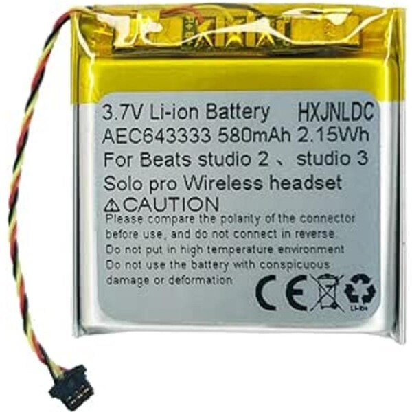 Replacement AEC643333 PA-BT05 Battery for Beats Studio 2.0 Wireless Headphone
