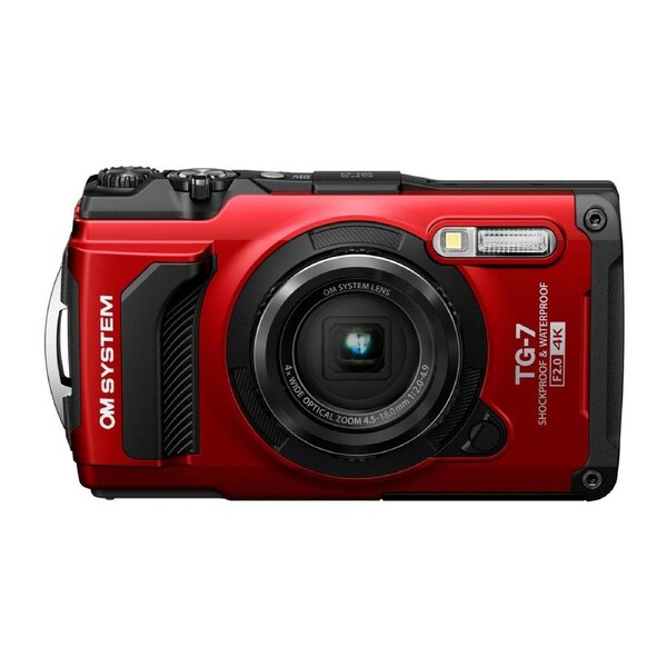 OM System Tough TG-7 Digital Camera (Red)