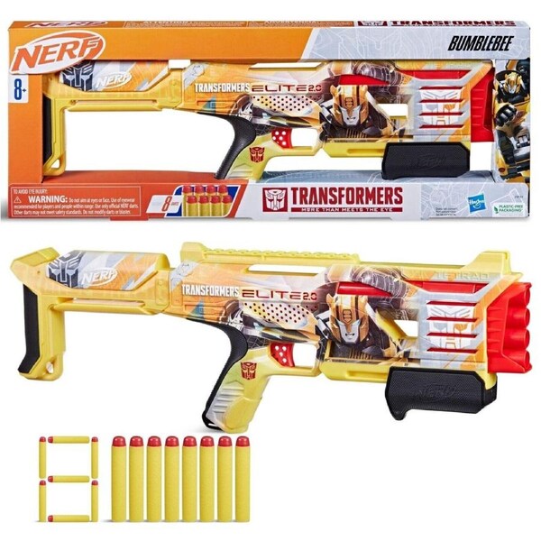NERF Elite 2.0 Transformers Bumblebee Dart Blaster Play Gift