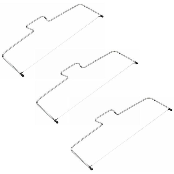 3x Mastercraft Adjustable Metal Cake Cutting Wire Kitchen Baking Slicer/Cutter
