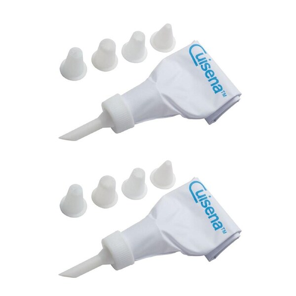 2x 5pc Cuisena Plastic Cake Decorator Nozzles Set Pastry/Cupcake Decorating Tips