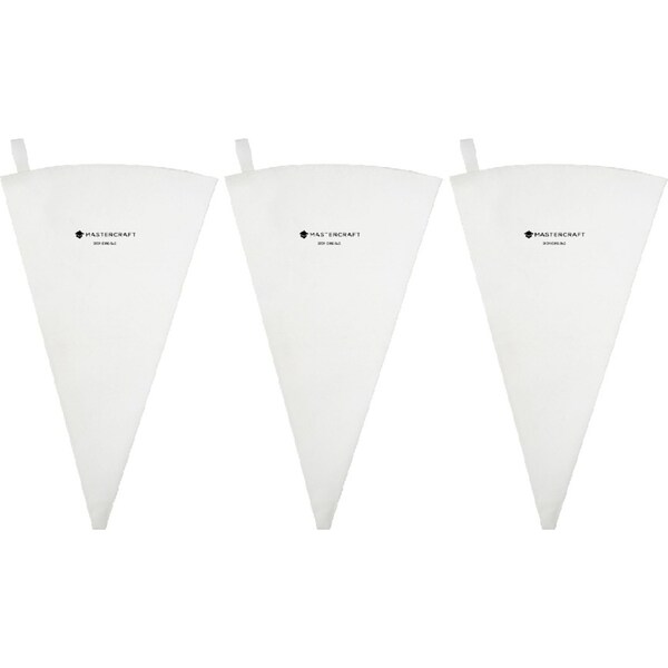 3x Mastercraft 50cm Professional Deluxe Piping Bag Cupcake Baking Accessory